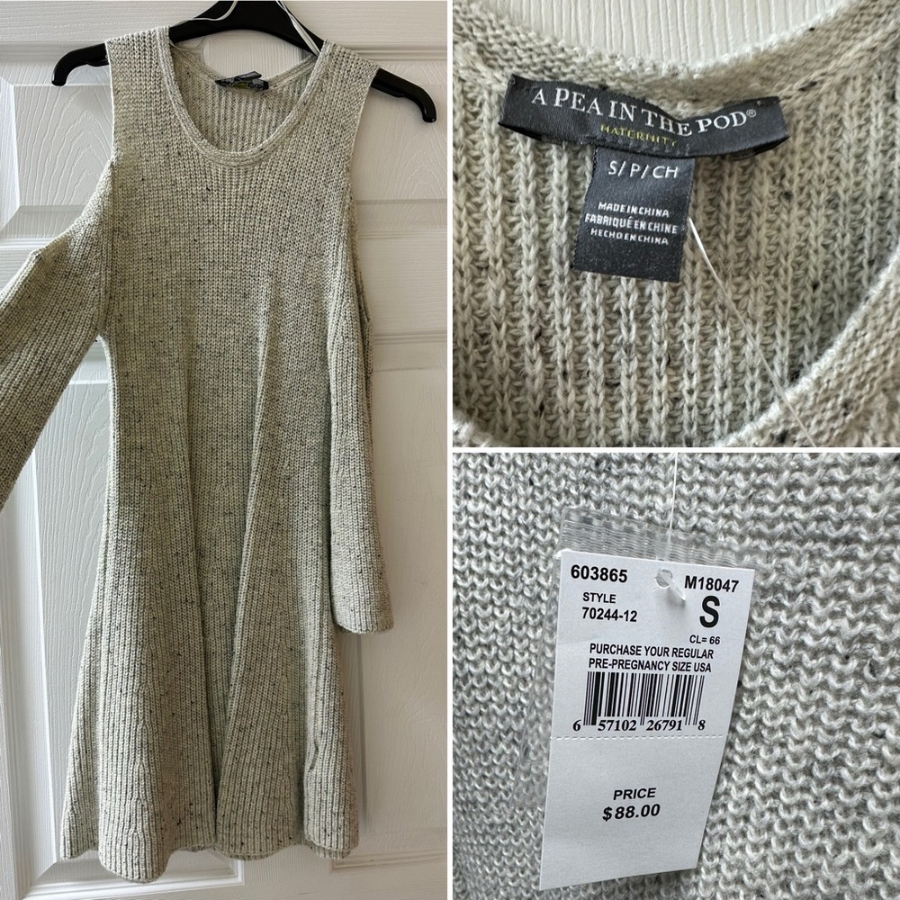 A Pea in the Pod Maternity Sweater Dress NWT